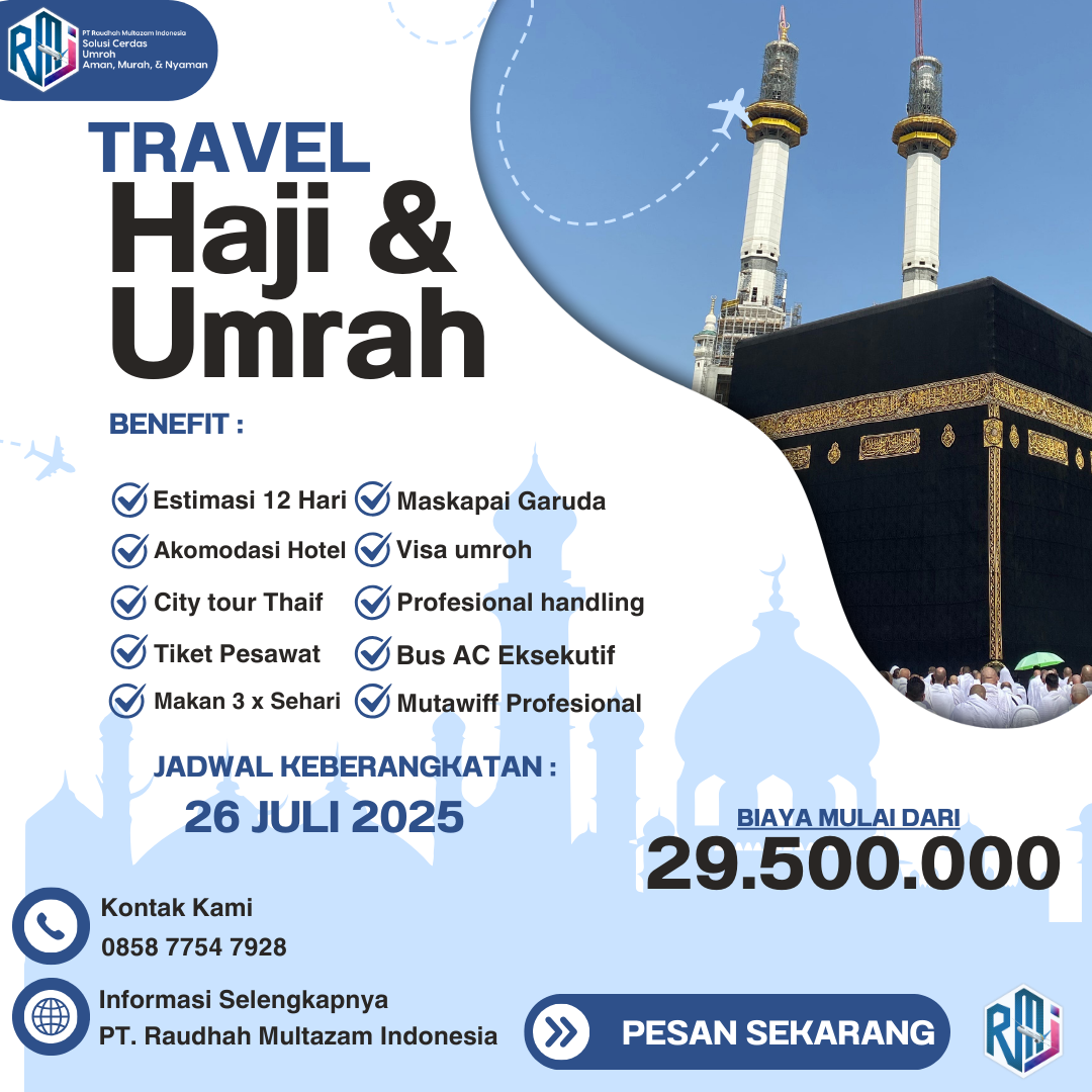PROGRAM UMROH 12D 26/07/2025 - BY Garuda Indonesia